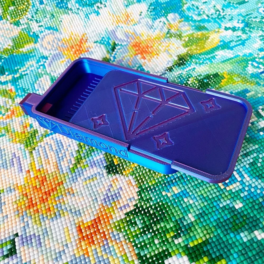 11 Farben Multifunktionale Diamantmalerei-Aufbewahrungsbox, Diamantkunst-Werkzeugzubehör, Geschenk für Diamantmalerei-Liebhaber – Detail 7