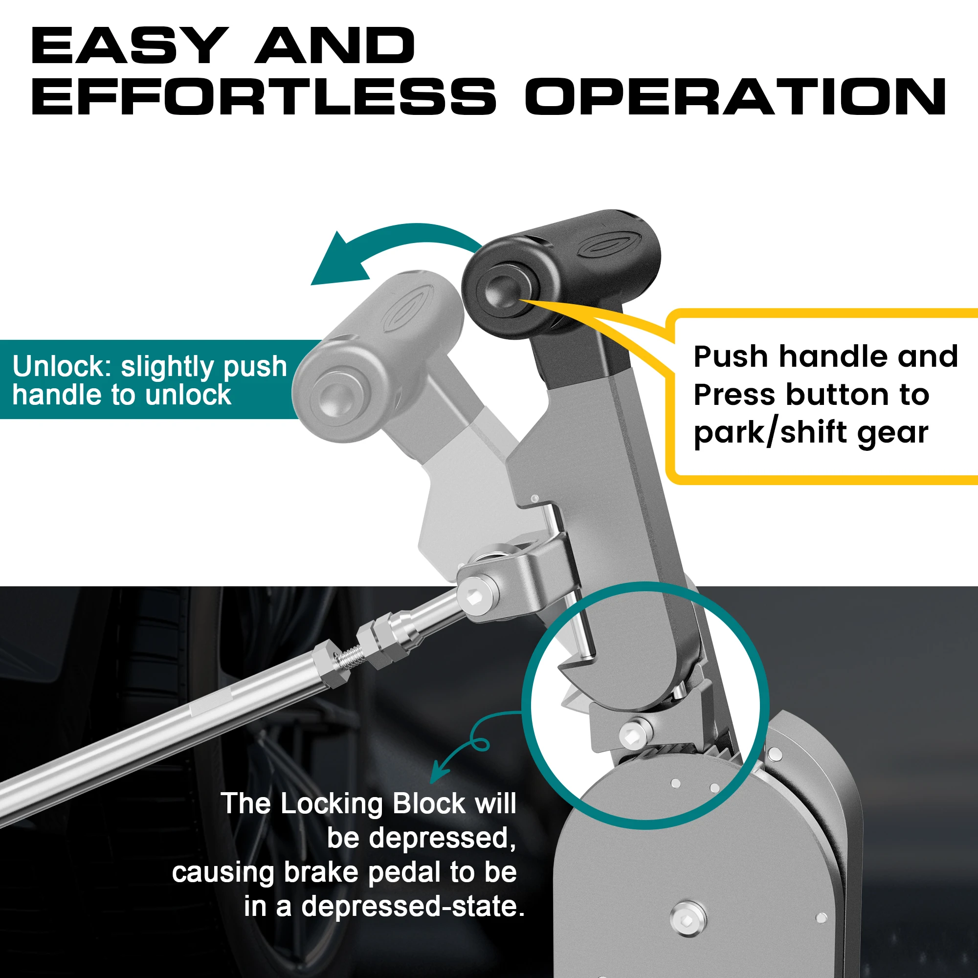 Hand Controls for Disabled Drivers Push and Pull for Automatic Cars,A Permanent, Safe Install Hand Control. Disabled/Handicapped