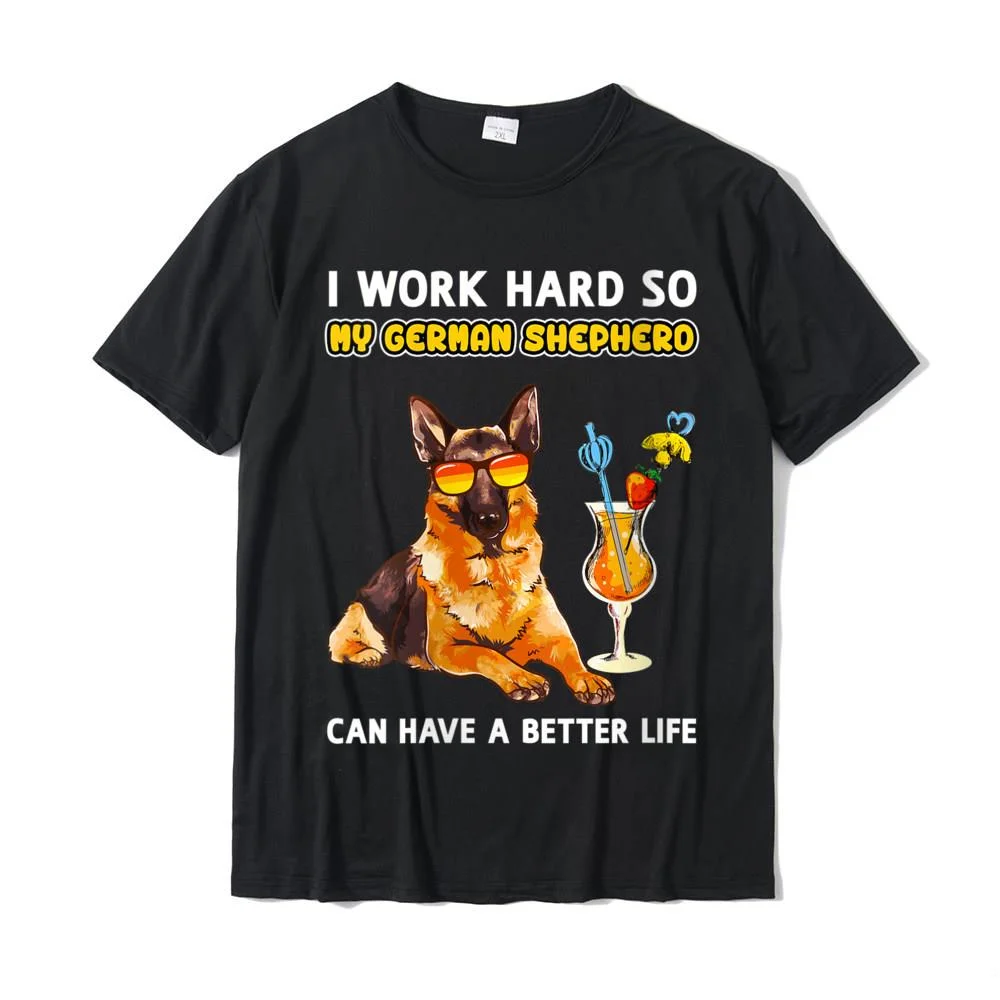 Womens Funny German Shepherd German Shepherd Lover T-Shirt Cotton Simple Style Tops Shirts New Coming Men T Shirts Leisure