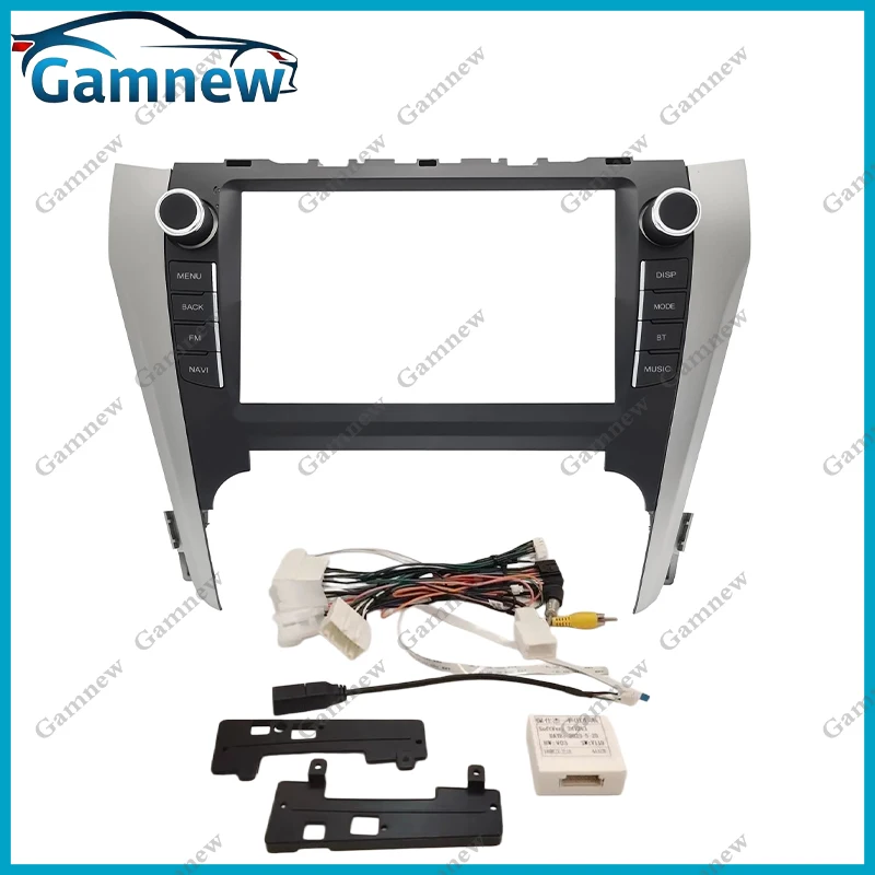 Gamnew 9 Inch Car Frame Fascia Canbus Box Decoder Android Fitting Panel Kit For Toyota Camry 2012-2014