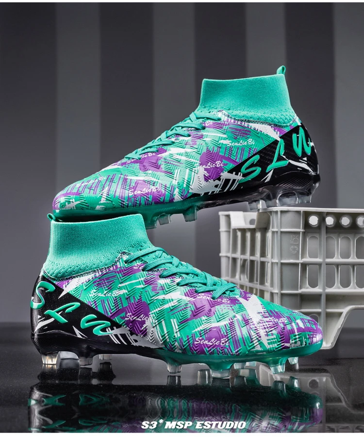 Professionelle Fußballschuhe Herren Fußballschuhe Society Fußballschuhe FG Ultraleichte Trainings-Fußballschuhe Outdoor-Sportschuhe – Detail 37