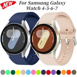 Sports Original Silicone Strap For Samsung Galaxy Watch 7/6/5/4 44mm 40mm 5 Pro Bracelet Galaxy Watch 6 4 Classic 47mm 43mm Band
