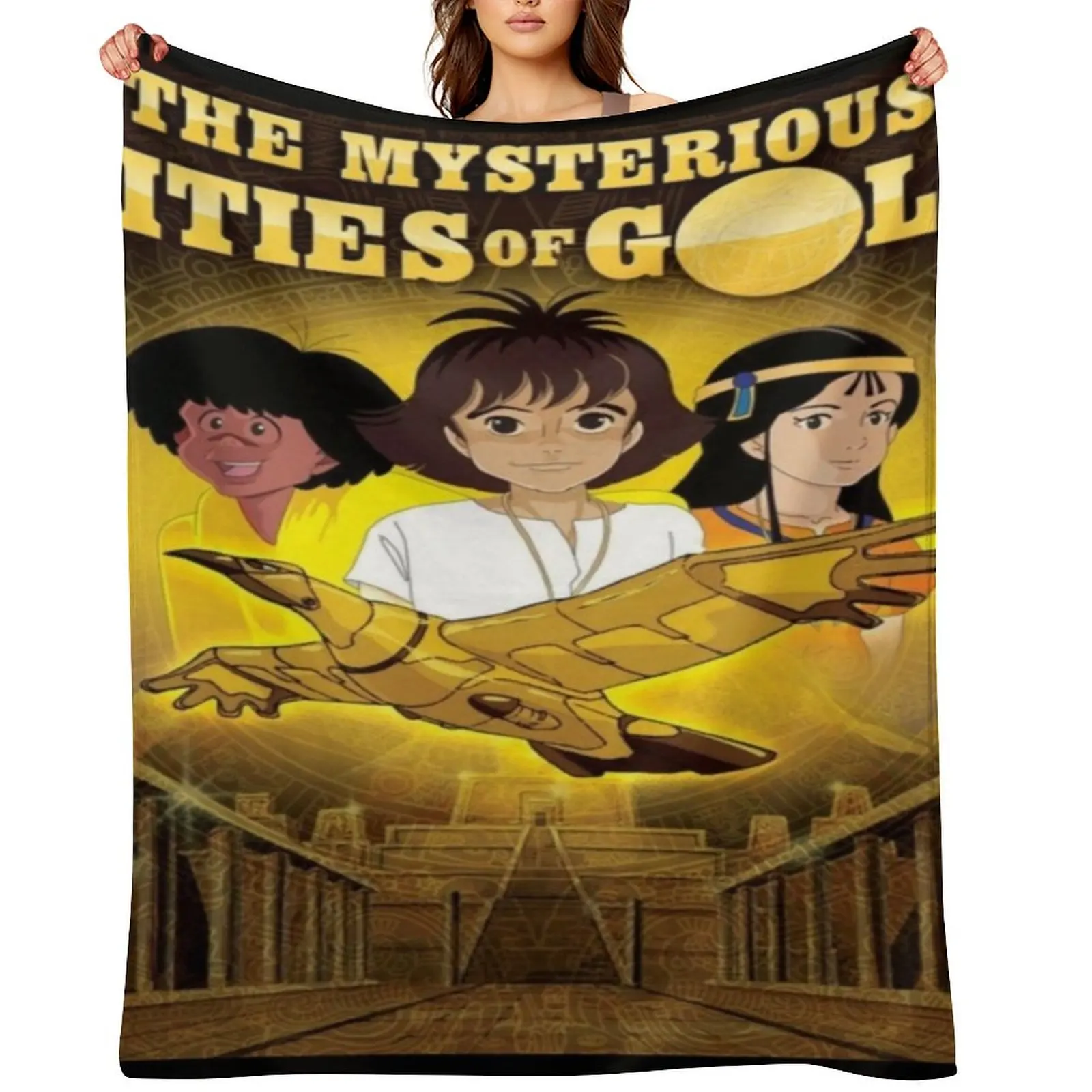 

The mysterious cities of gold Throw Blanket Beautifuls Summer halloween Decoratives Blankets
