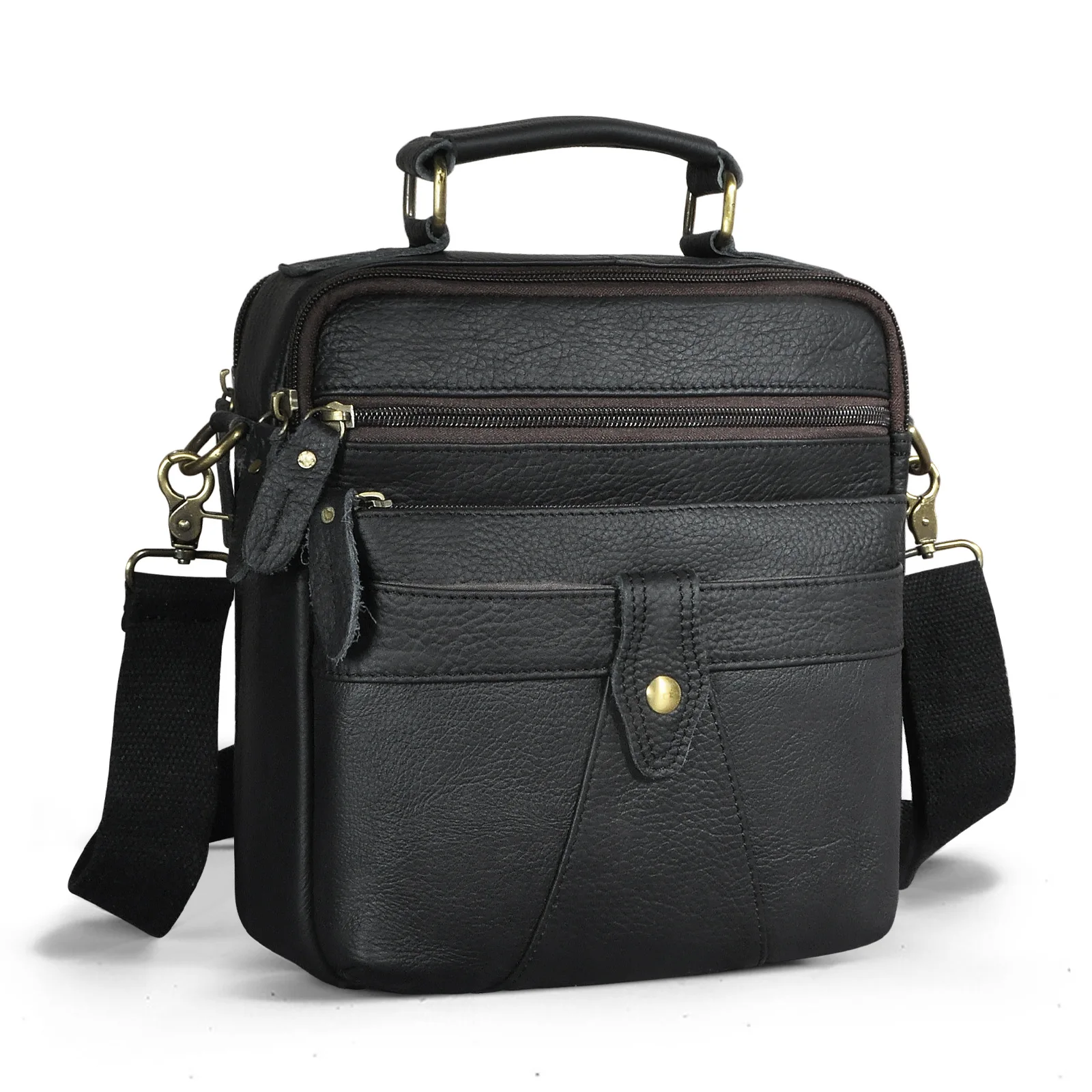 

Водонепроницаемая мужская сумка через плечо из натуральной кожи, маленькая сумка из коровьей кожи, мужская сумка 2025 года, новая сумка через плечо или слинг