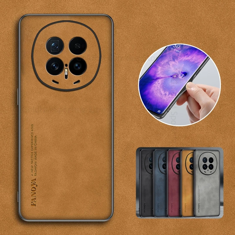 

For Honor Magic 8 Pro Sheepskin Leather Shockproof Case Magic 7 6 RSR Soft Silicone Bumper Protective Cover Magic 7 6 5 8 Pro