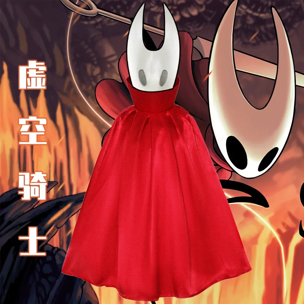 

Cartoon Ghost Cape Cosplay, Fantasy Game Knight Cloak Costume, Halloween Carnival Party Suit for Teens