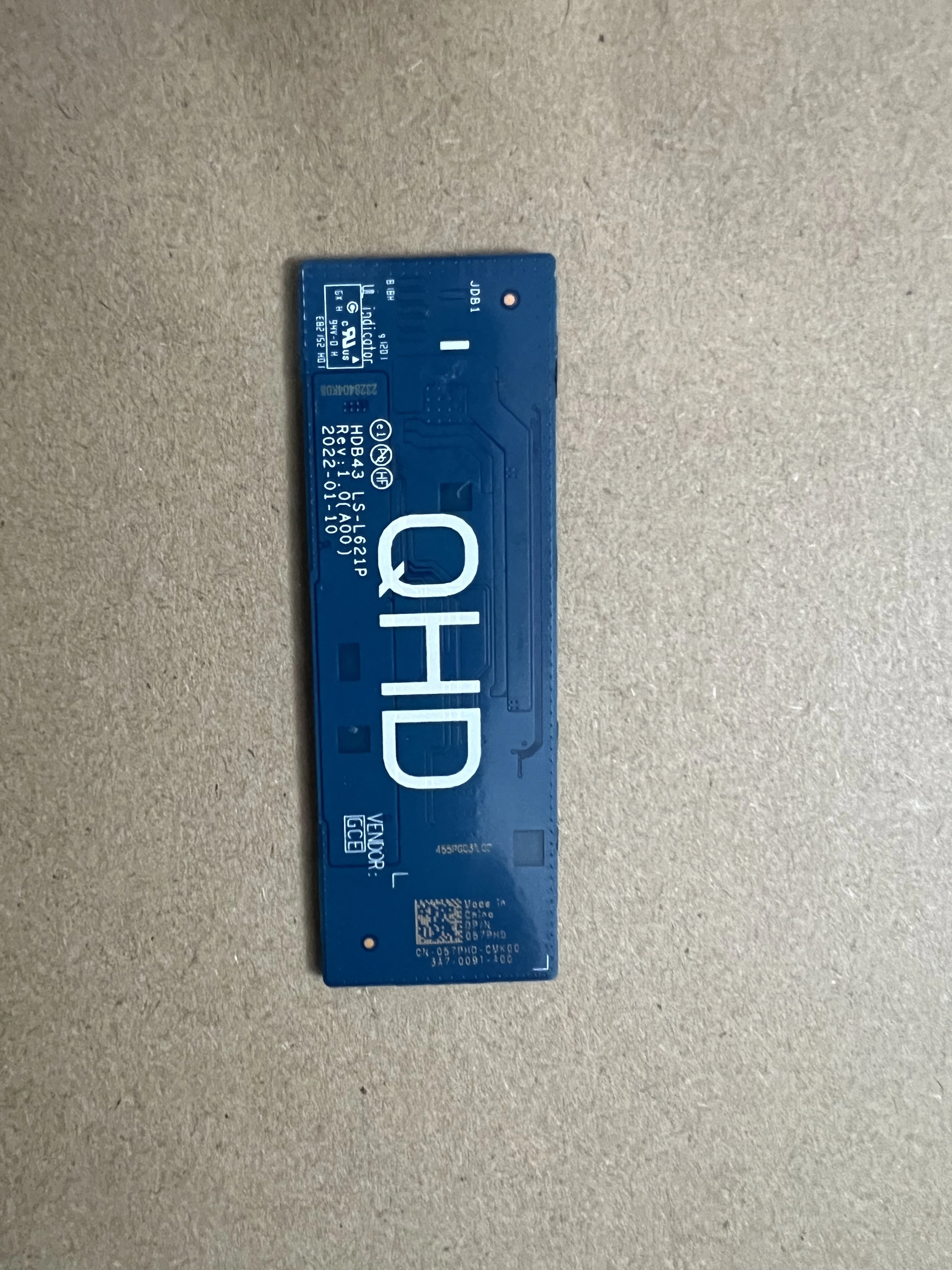 For Dell Precision 5470 5490 Camera Adapter Plate LS-L621P 057PHD