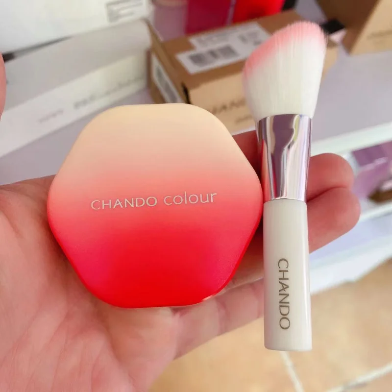 Chando Blush Gradient Face Shaping Blush 6g Free Brush Modify Outline Complexion Improvement Natural Repair