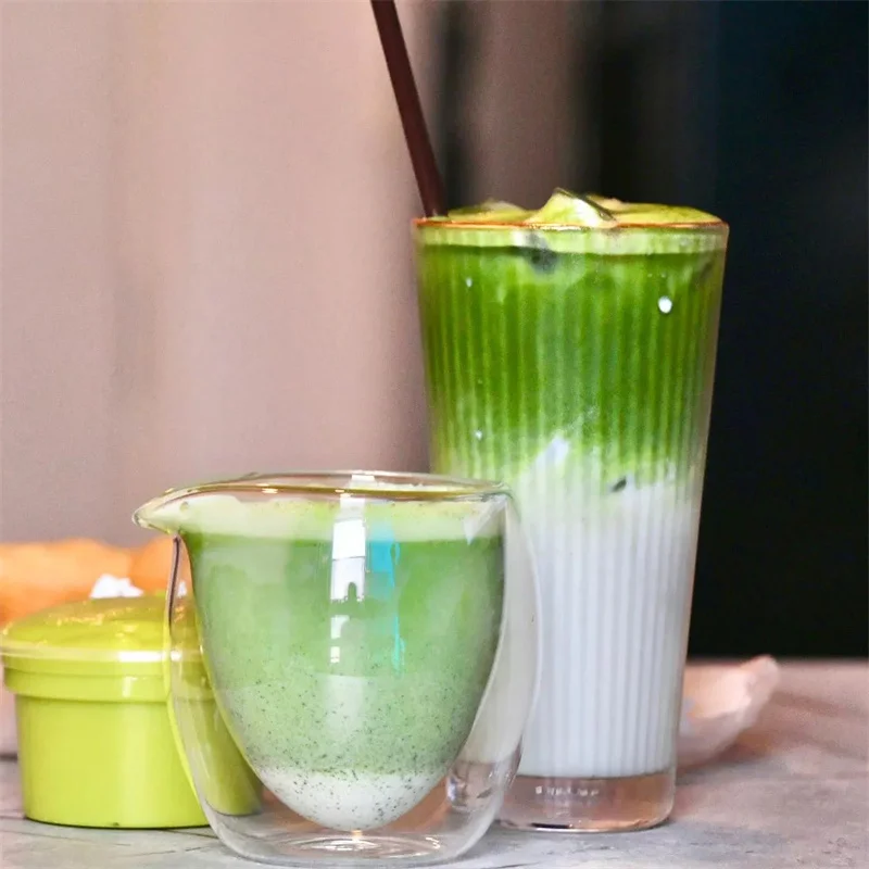 Handmade 200ml Heat Resisting Double Wall Layer Glass Tea Cup Tea Infusers Chahai Tea Pitcher Chinese Kongfu Teacup Coffee Cups