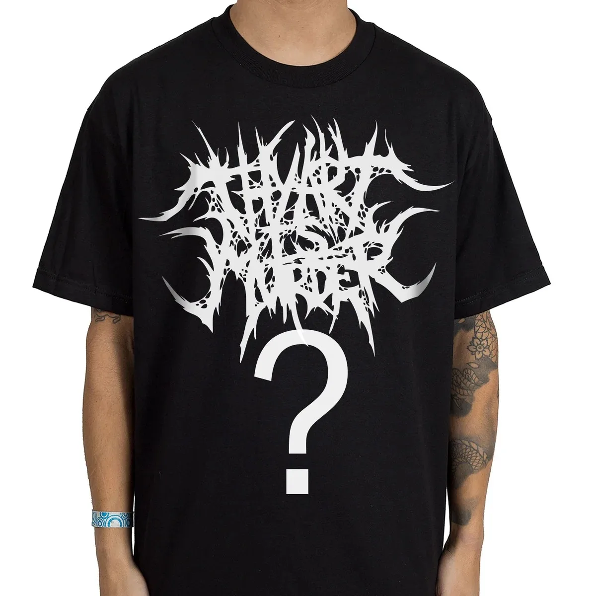 Thy Art Is Murder Double Sided Print T Shirt, Bloody Fallen Angel Vintage Religious Graphic, Deathcore Band Merch