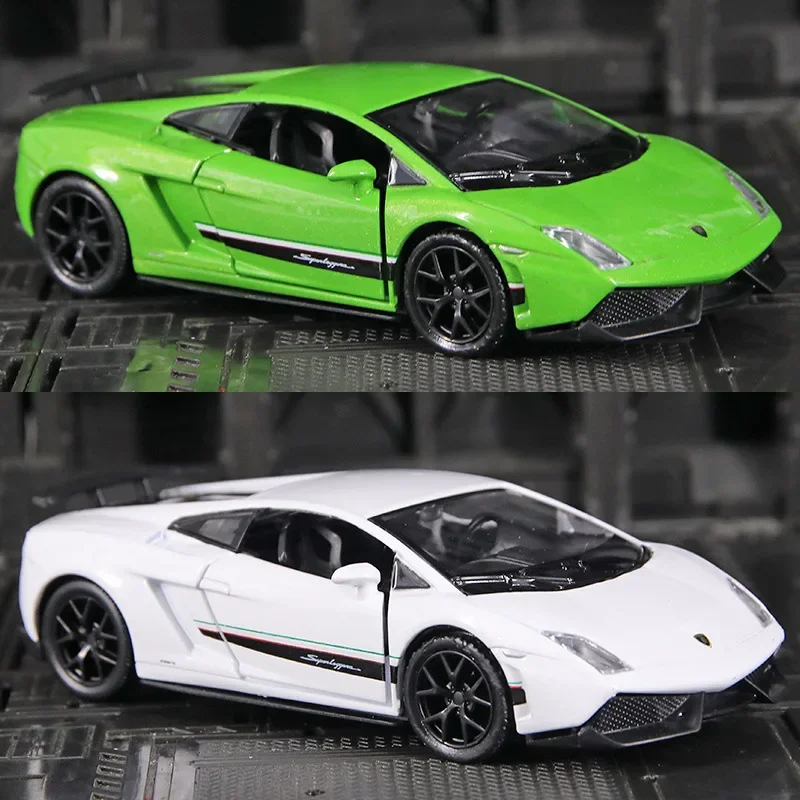 

1:36 Lamborghini Huracan simulation alloy car model plexiglass dustproof display base package Collecting gifts