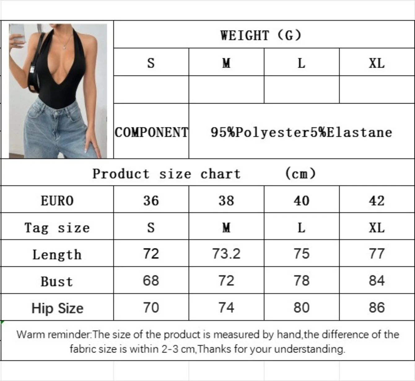 2026 Frühling Sommer Neu Damen Sexy Neckholder Bodysuit Rückenfrei Konischer Saum Eng Anliegend Hot Girl Slim Einteiler Oberteil – Detail 2