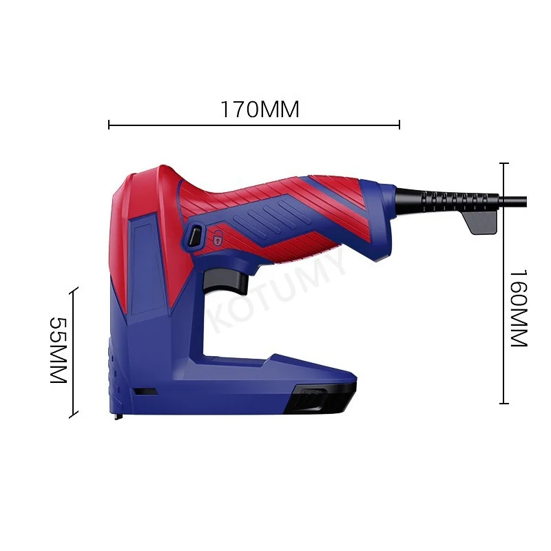 Electric Nailer Electric Straight U Staple Nail Gun 220V 110V Woodworking Tool Furniture Tacker Stapler