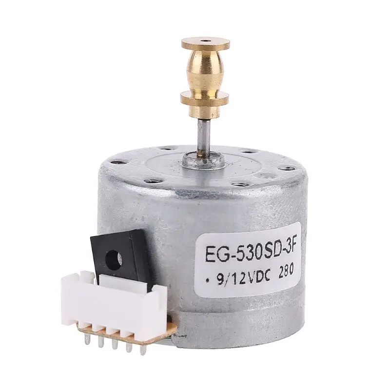 EG530SD-3F DC5-12V 3-Speed 33/45/78 RPM Adjustable Metal Turntables Motor Copper Sleeve Motor for Turntable RecordPlayer