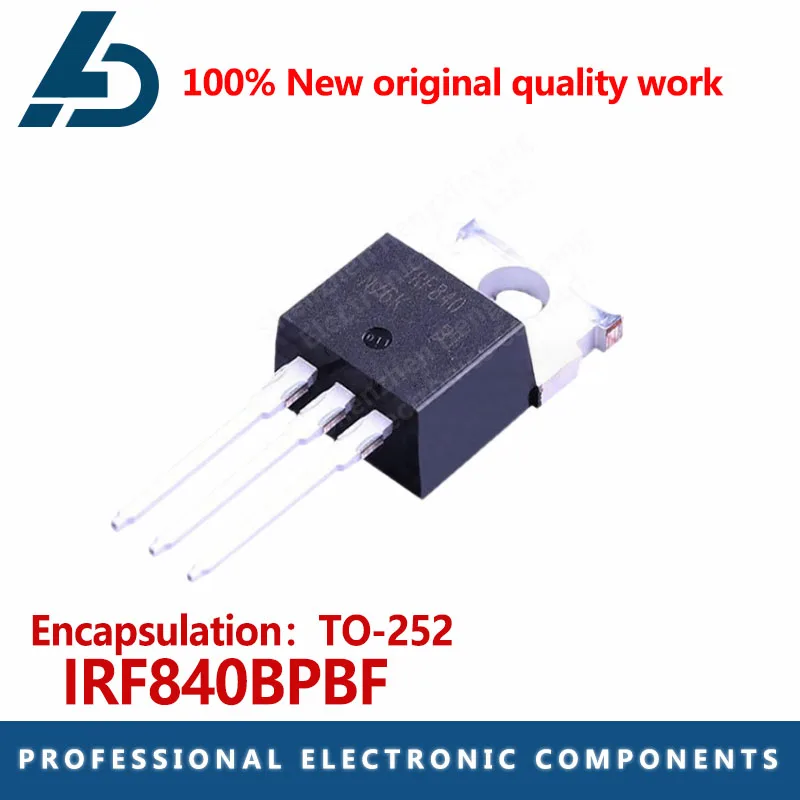 

10PCS IRF840BPBF IRF840 in-line TO-252 500V8A FET N-channel MOS transistor