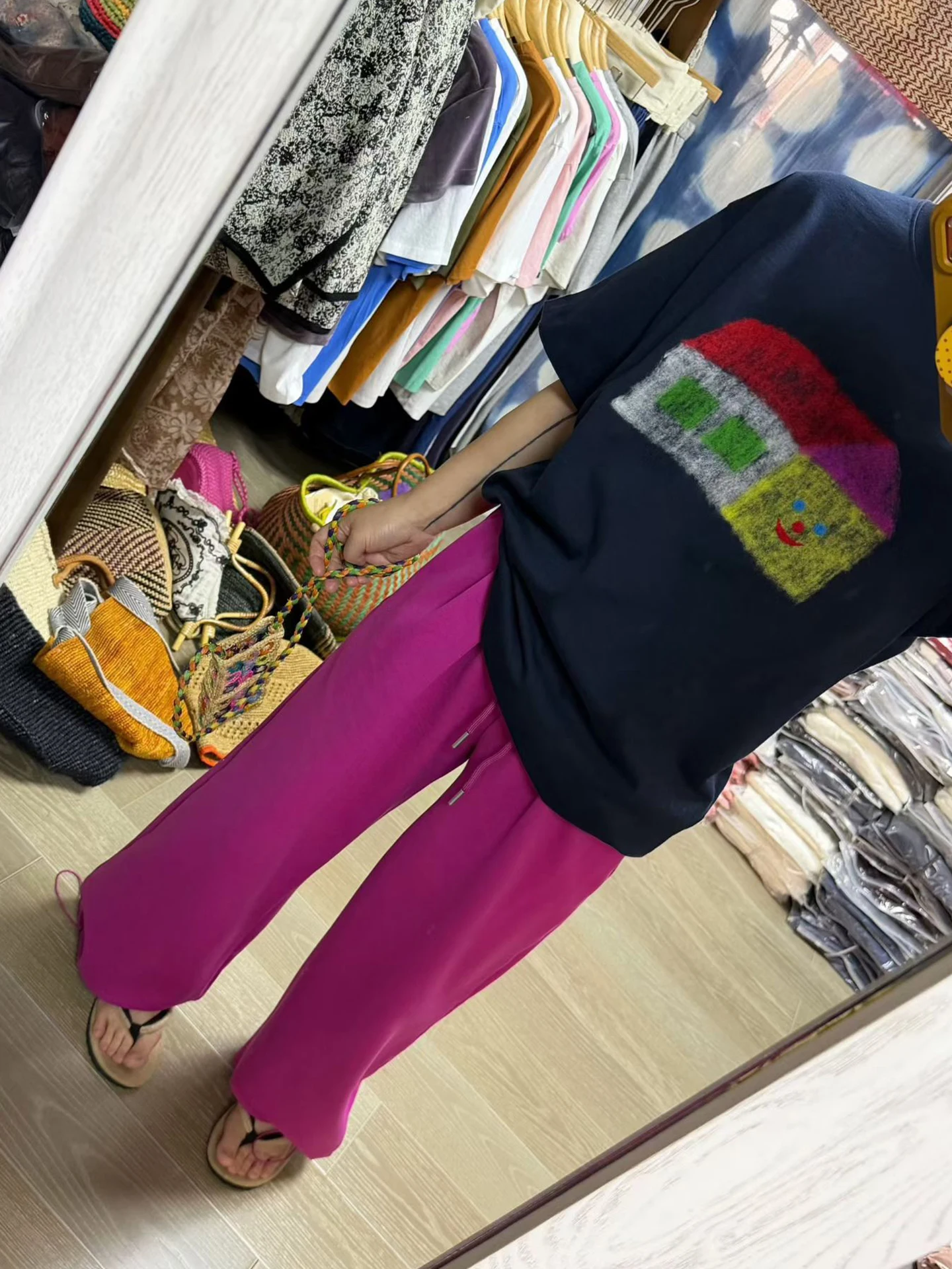 

Винтажные свободные брюки-джоггеры с завязками на талии, розовые, с цветочным принтом, больших размеров, женские, весенне-летние, модные, больших размеров