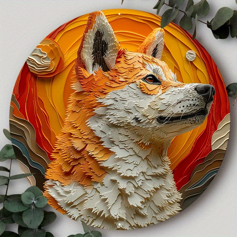 

Dog Mask Themed Aluminum Metal Sign for Clubs, Cafes, Offices, and Homes, Excellent Gift for Dog Lovers, Wall Art Home Decor
