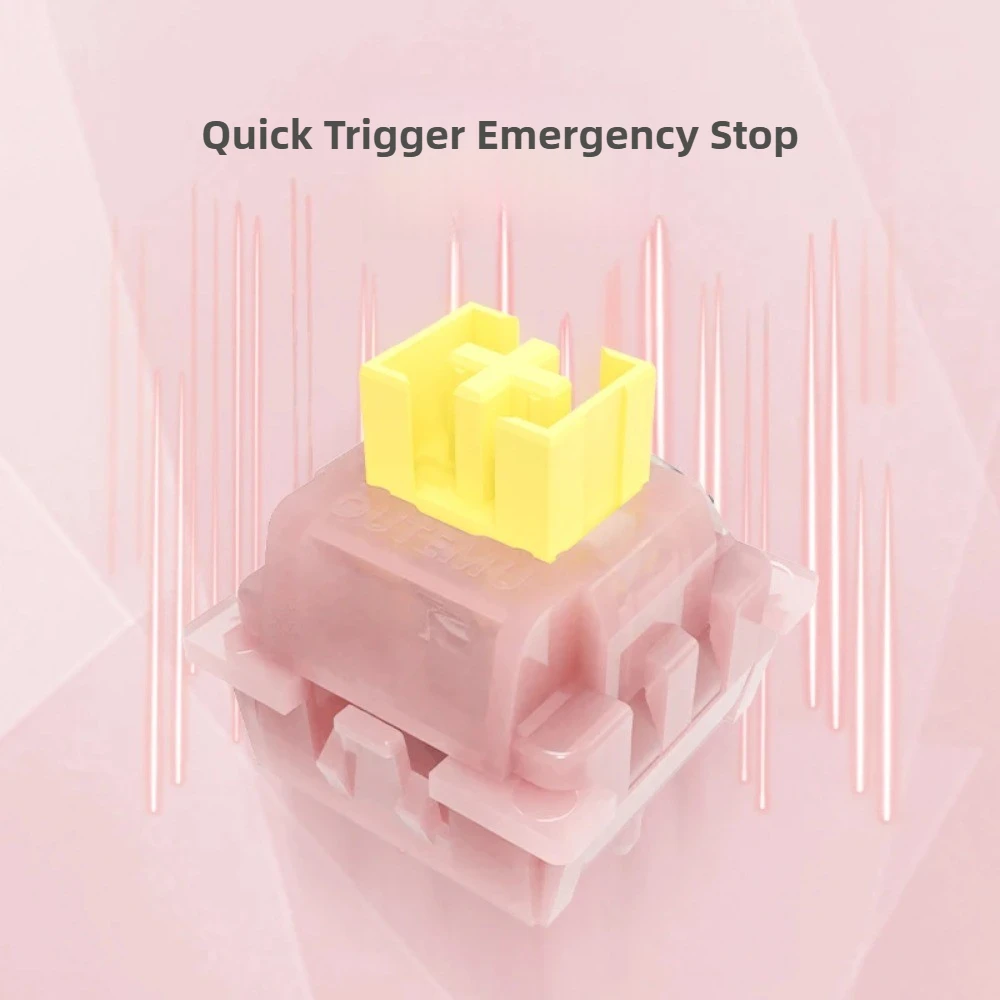 30pcs Peach Magnetic Switch 40g Linear Pre-Lubed Silent Switches Free Setting Pre Travel For Magnetic Switch Gaming Keyboard