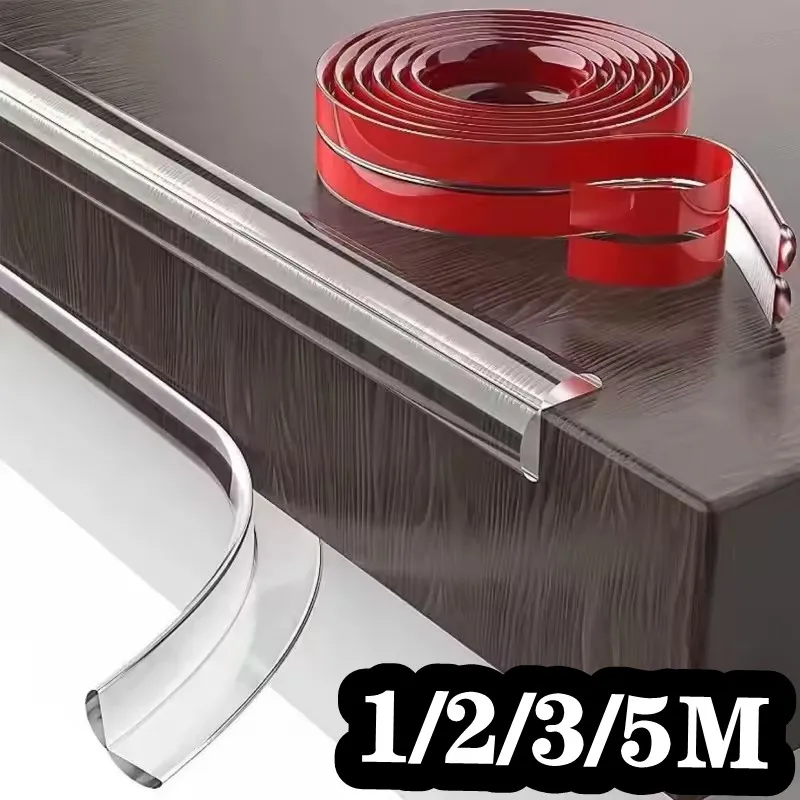 1/2/3/5M Safety Table Edge Guard Furniture Corner Protector Strip Self Adhesive Transparent Kids Baby Collision Proof Guards