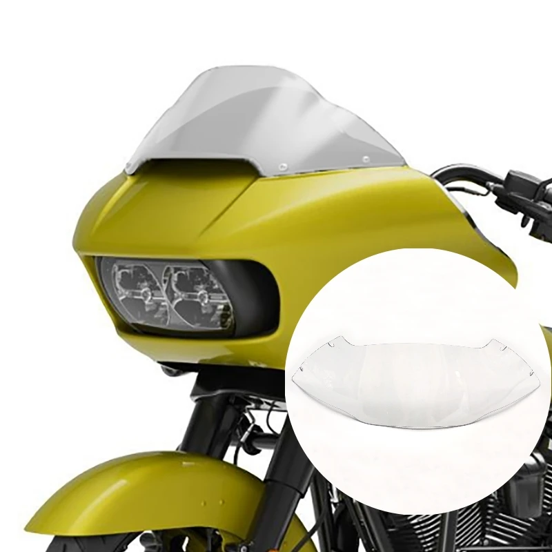 

Motorcycle Windshield Windscreen Deflector Spoiler Fairing Harley-Davidson Ttwin Lights Glide Cafe Racer 2015-2023 8.5“