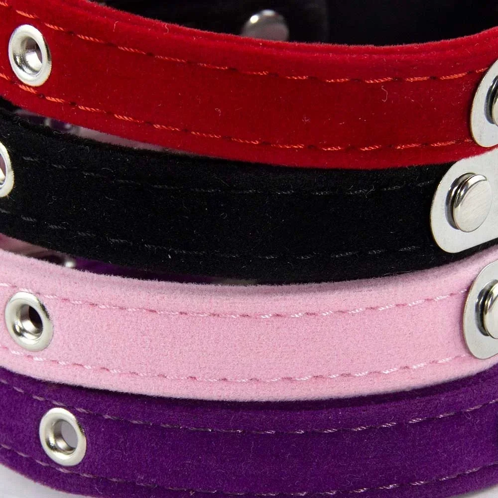 Personalized Cat Collar Soft Velvet Puppy Necklace Collars for Cats Small Dog Kitten Accessories Custom ID Name Free engraving