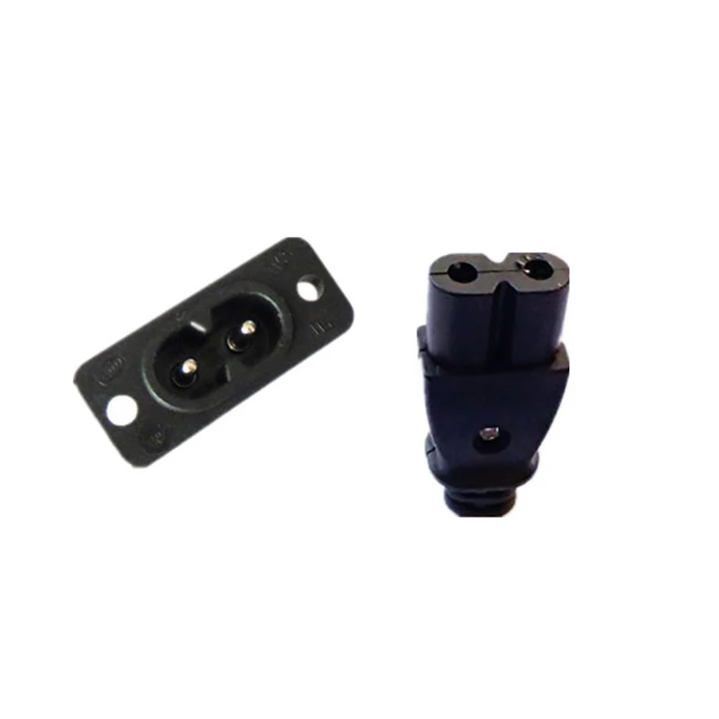 

1pcs C8 male power socket C7 female plug power outlet embedded electric connector connector AC 2.5A 5A 250v