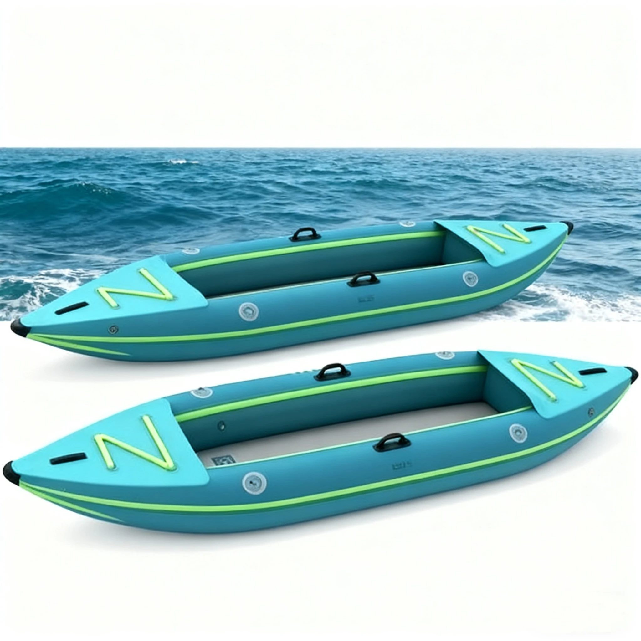 14FT Modular Pedal Kayak, 3-Piece Split Tandem Fishing Boat with Propeller 2025