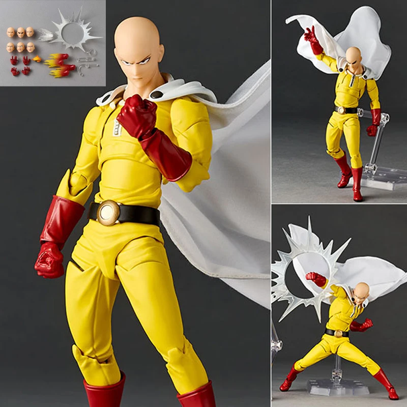 15cm One Punch Man Saitama Anime Figura Caped Baldy Action Figure Jigoku no Fubuki/Tatsumaki/Garou Estatueta Modelo Boneca Brinquedos Presente