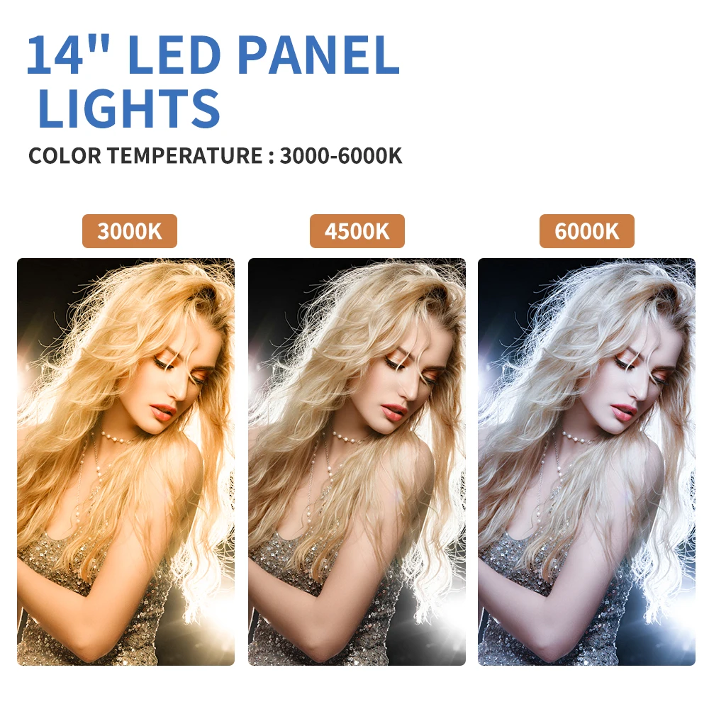 14 ''LED الفيديو الضوئي 45 واط التصوير Selfie عكس الضوء لوحة الإضاءة استوديو الصور البث المباشر ملء LampTripod حامل