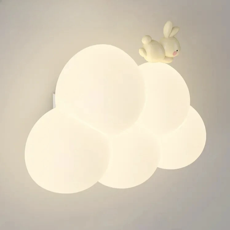 Modern Stylish Fashion Cute Cartoon Cloud Monkey Art Creative Lustre Light LED Wall Lamps for Bedroom Home Decoration Chandelier
