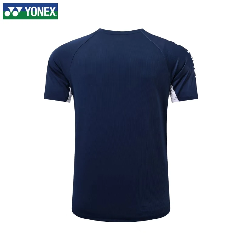 YONEX 2024 New Badminton Sports Set Men's and Women's Short Sleeved Quick Drying Breathable Competition Suit Training T-shirt