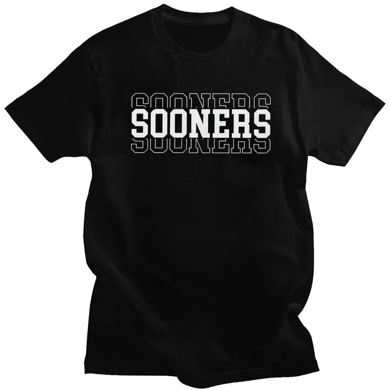 تي شيرت Sooners Game Day Oklahoma للرجال تي شيرت كاجوال بأكمام قصيرة تي شيرت بقصة ضيقة هدية ملابس #1