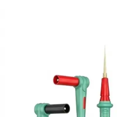 Gold Plated Tips Multimeter Test Leads For Field Maintenance Green Gold Plated Probe Tips 67-strand Copper Core