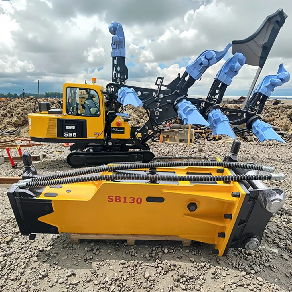 

Huilian Mini Excavator Hydraulic Hammer Breaker with Chisel OEM Service for Construction