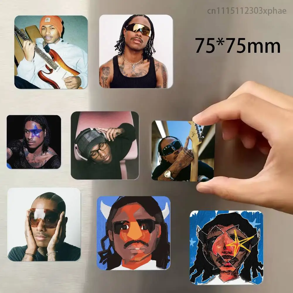 Singer S-Steve Lacy Refrigerator Magnet Square Stickers Can Be Used To Personalize Are Ideal Keepsakes Or Gifts