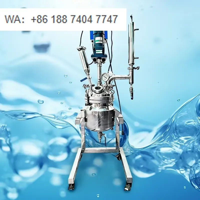 for Laboao 5L Jacketed SUS316L SUS304 Stainless Steel Reactor OEM ODM with Spraying PTFE and Motor