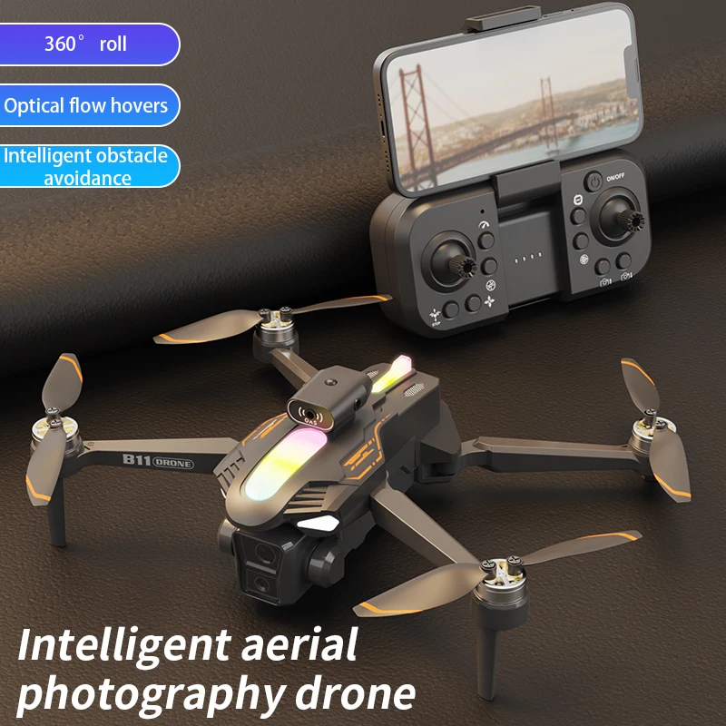 2026 B11 Pro WiFi FPV Drone - Dual 4K/1080P Camera, Wide-Angle HD, Altitude Hold, Foldable Quadcopter RC Helicopter Toy - view 5