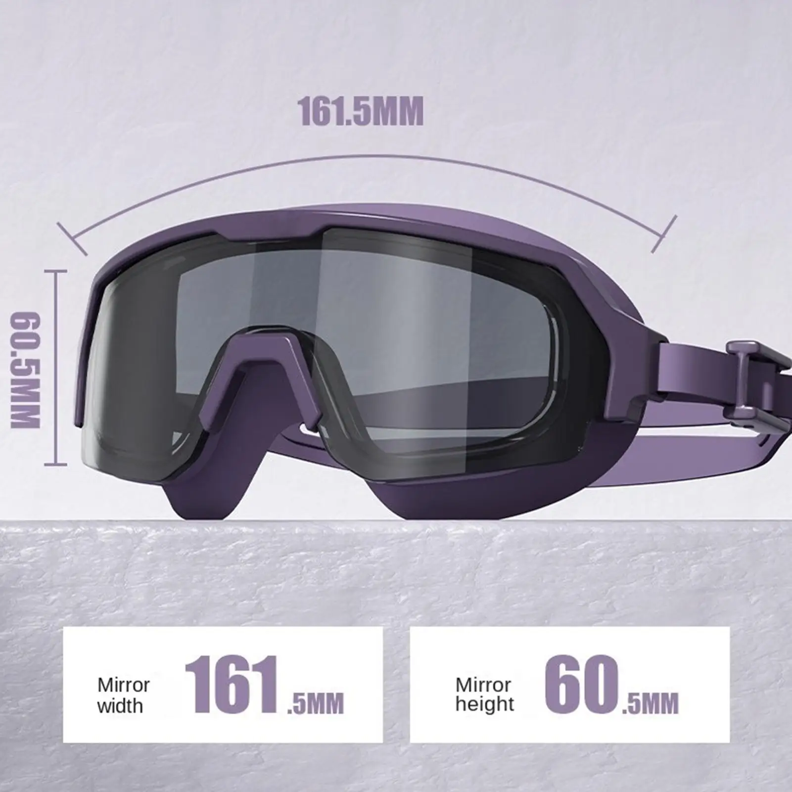 Swim Goggles Adult Anti-Fog Large Frame Outdoor Diving Goggles For Beginners Women Swimmers Professionals Athletes Open Vacation