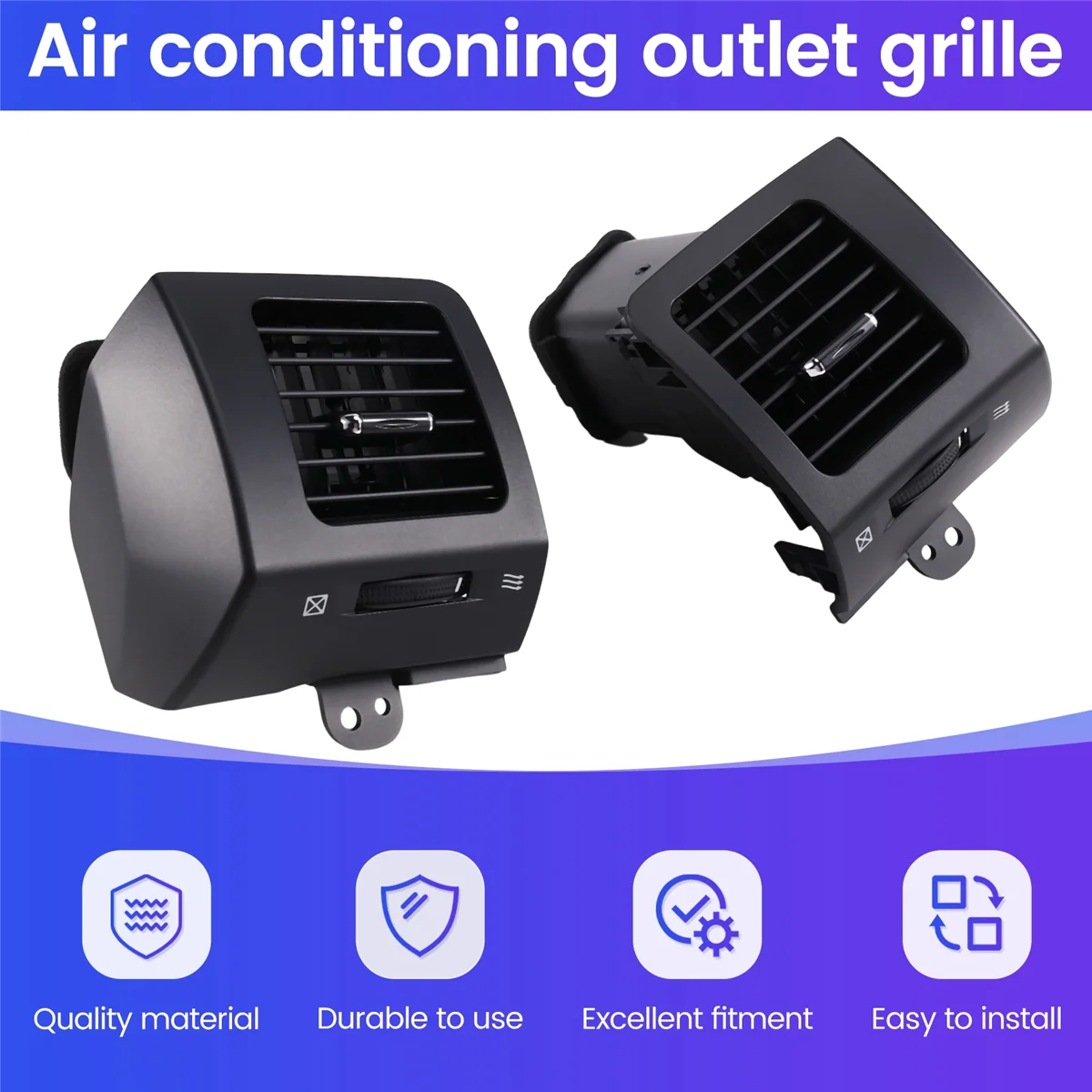 Решетка кондиционера на приборной панели для Toyota Land Cruiser Prado 120 Lexus GX470 2003-2009 (B) -T45C