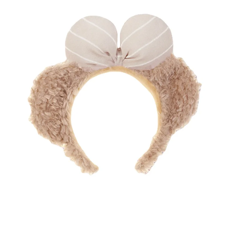 Christmas Party Decoration Hair Accessories Catoon Mickey LinaBell Plush Animal Hairband Woman birthday Gifts Makeup hair hoop