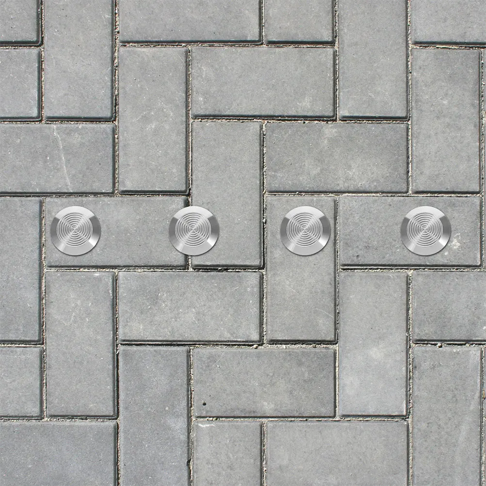 6 قطعة الفولاذ المقاوم للصدأ أعمى الرصيف دليل الأظافر دائم السلامة اللمس رصف ترصيع للمطار مترو الممشى اللمس مسمار