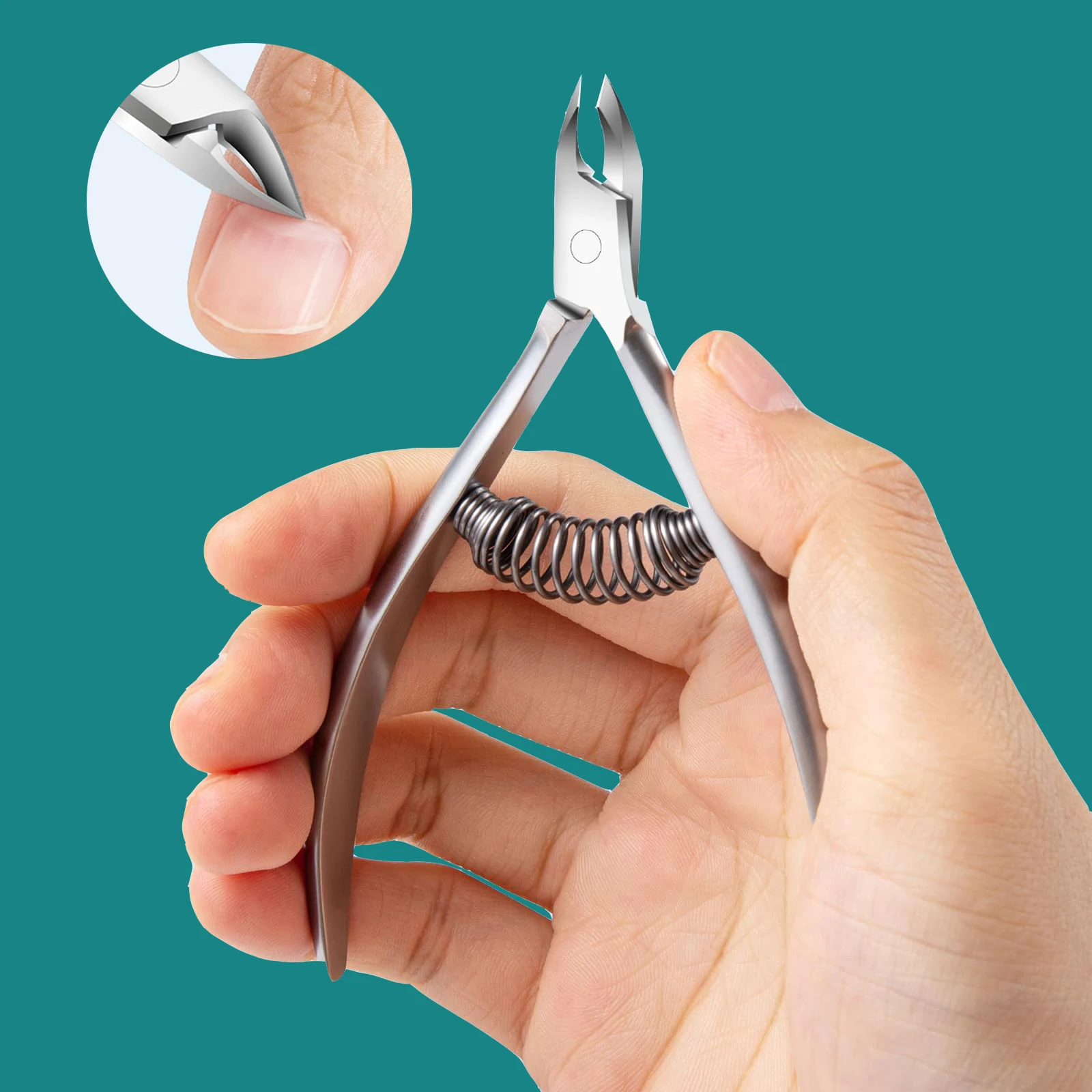 1-teiliges Nagelknipser-Set aus Edelstahl – professionelles Maniküre- und Pediküre-Set mit Nagelhautschere, Zange und Trimmer – langlebig