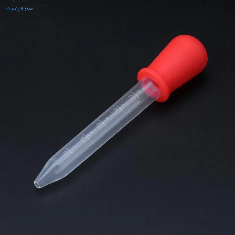 Silicone Pipettes Dropper 5ML Plastic Liquid Dropper with Scales Liquid Transfer