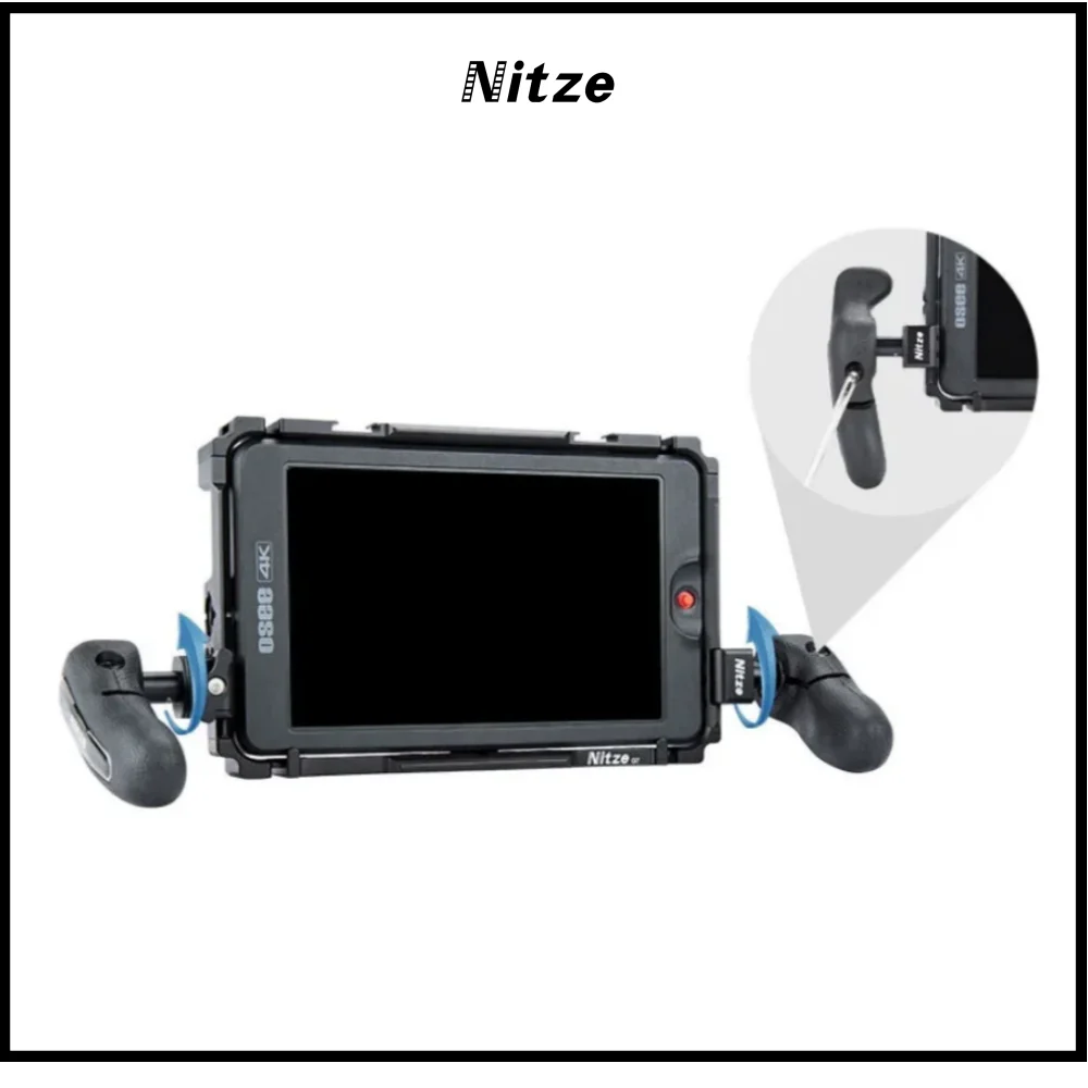 

Комплект левой и правой боковой ручки Nitze с зажимом НАТО для клетки монитора камеры — PA32C