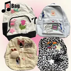 Harajuku Gothic cute Millennium College Sweet sister Women's handbag backpack large capacity Anime Y2k school bag