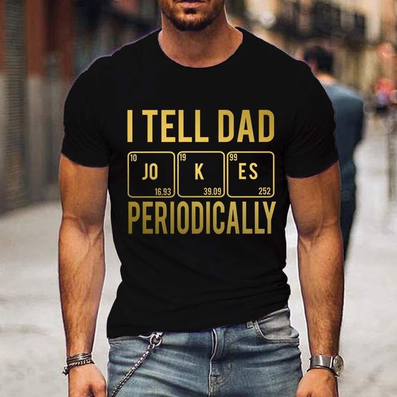 

I Tell Dad Jokes Periodically Shirt for Men Clothing New Dad Graphic Shirt T Shirts Oversized T-shirts Vintage Clothing Men Tee