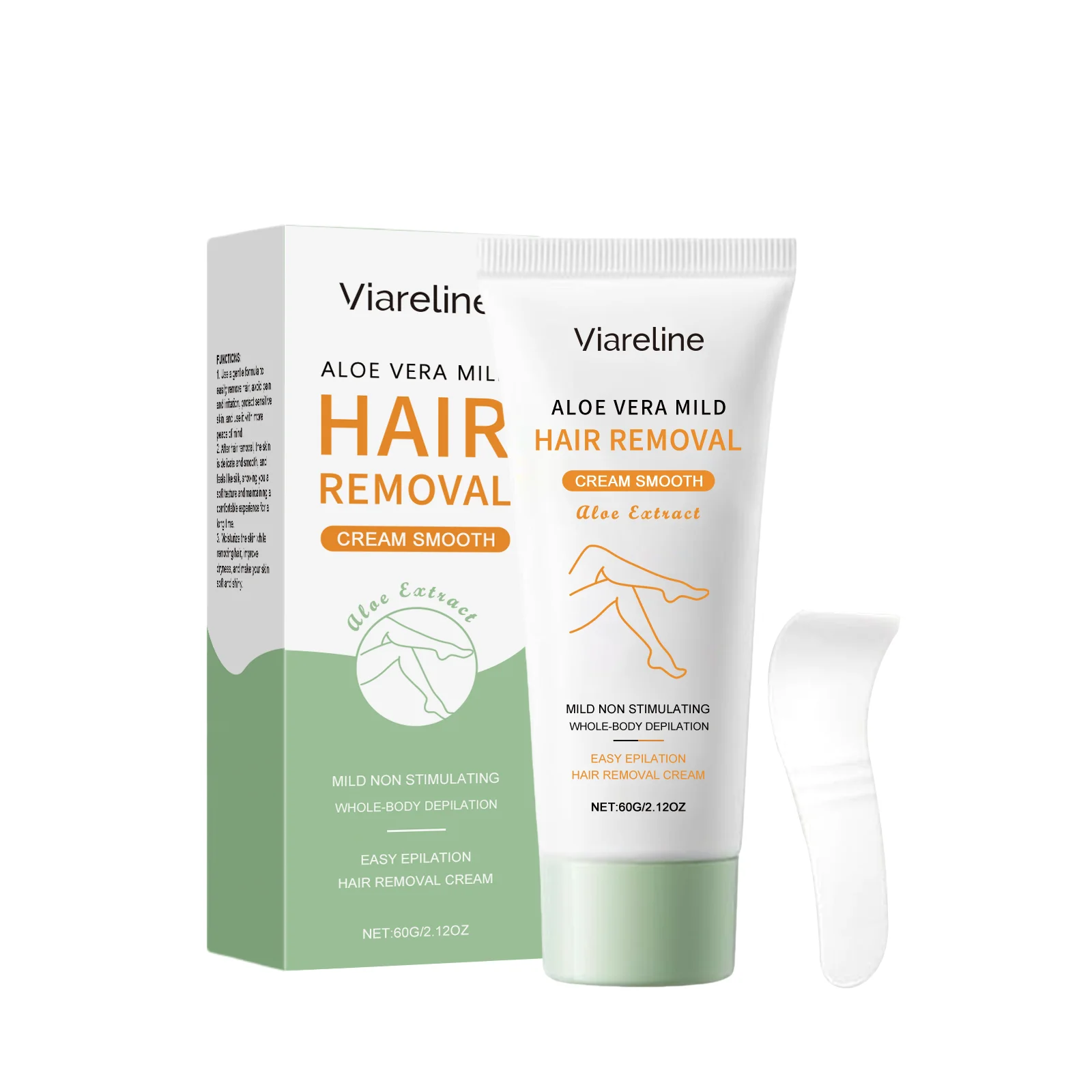 Aloe Vera Depilatory Cream Painless Chin Lip Arm Armpit Legs Intimate Areas Hair Growth Inhibitor Face Body Hair Removal Cream