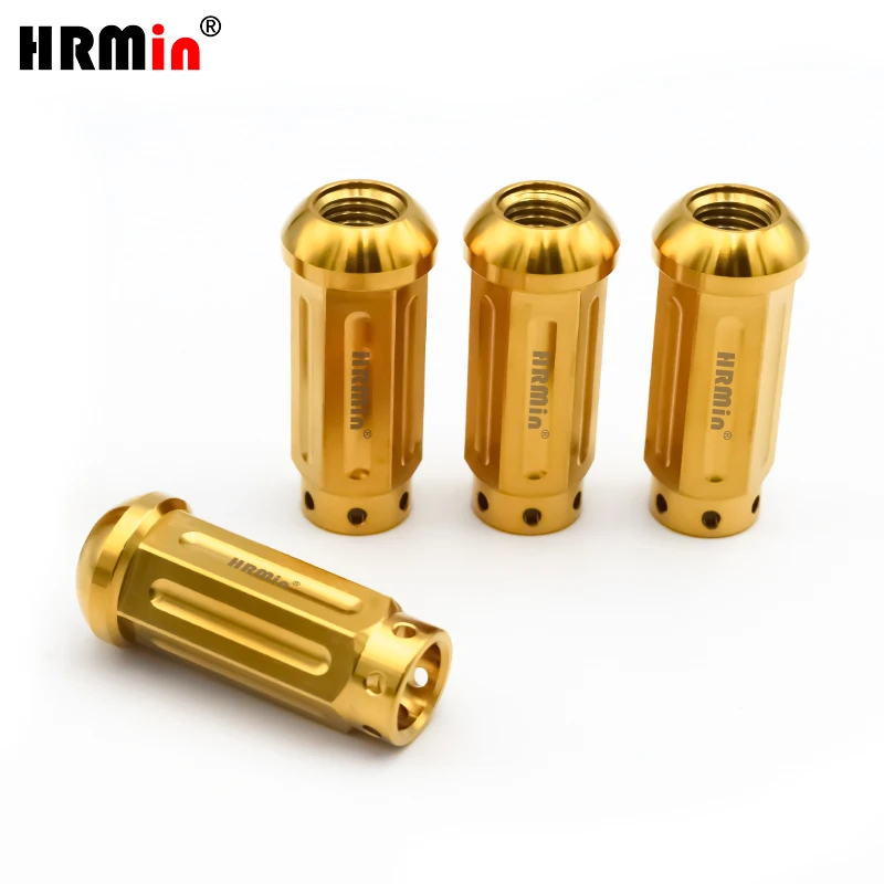 

HRMin Gr.5 titanium nut ball seat wheel lug nut close end M12*1.5*50mm for Honda racing car