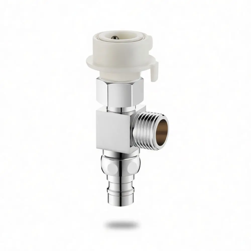 Kitchen Faucet Angle Valve Splitter Adapter Connector For Dishwasher Water Purifier Pipe Flow Setup Fitting