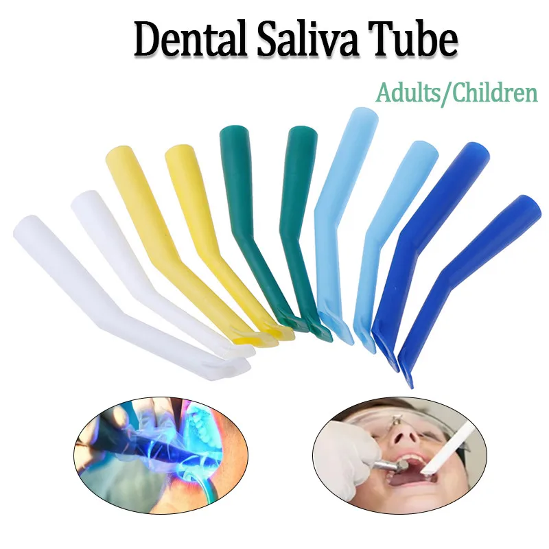 

10 шт. Одноразовые хирургические аспирационные трубки для взрослых и детей, материалы для стоматологии, инструменты для стоматологов, сильные всасывающие трубки